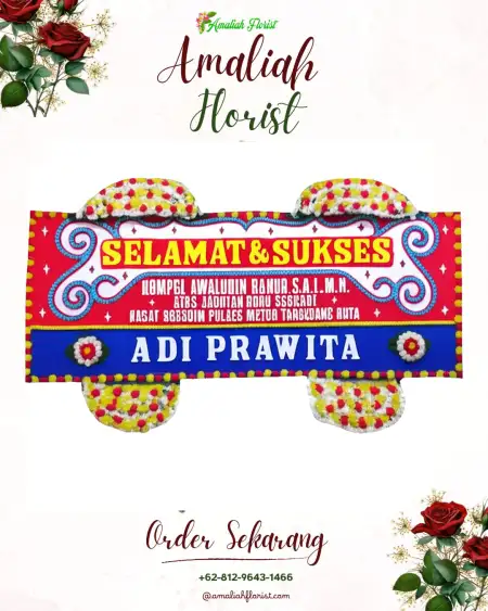 Papan Bunga Ucapan Selamat Maning