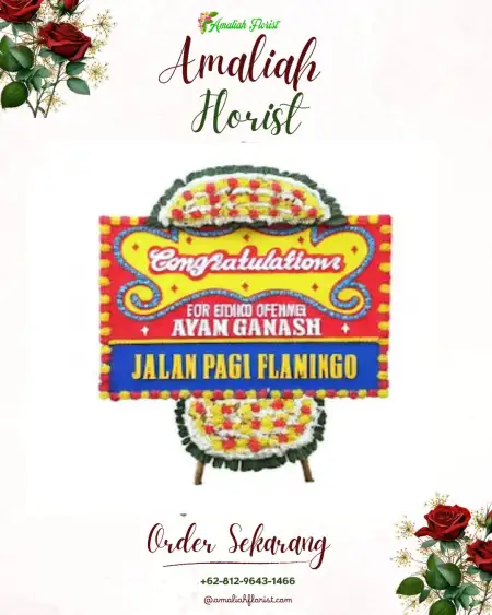 Sewa Papan Bunga Maning